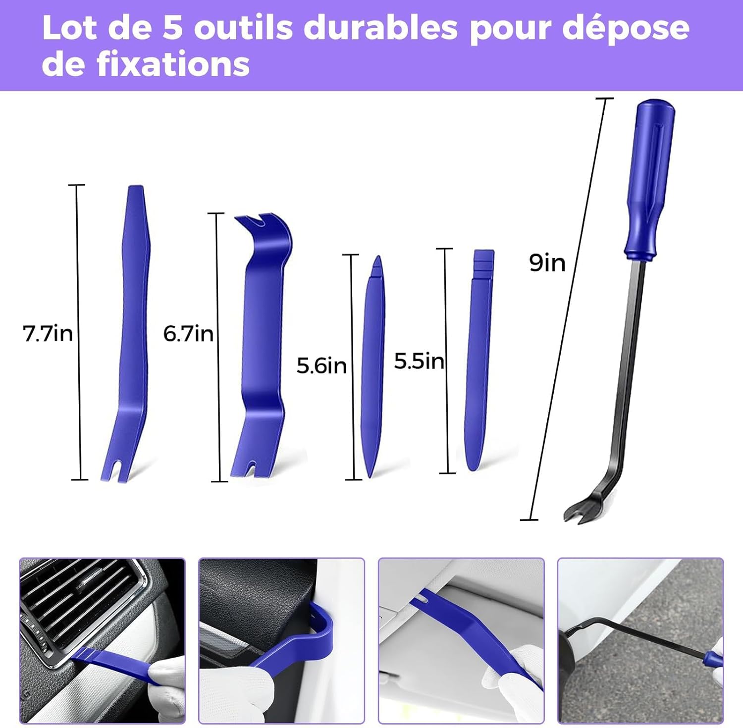 Thumbnail 6 de DentWiz Kit de réparation de Bosses pour Voiture – Trousse PDR complète (marteau, extracteurs, pistolet à colle chaude et ventouses)