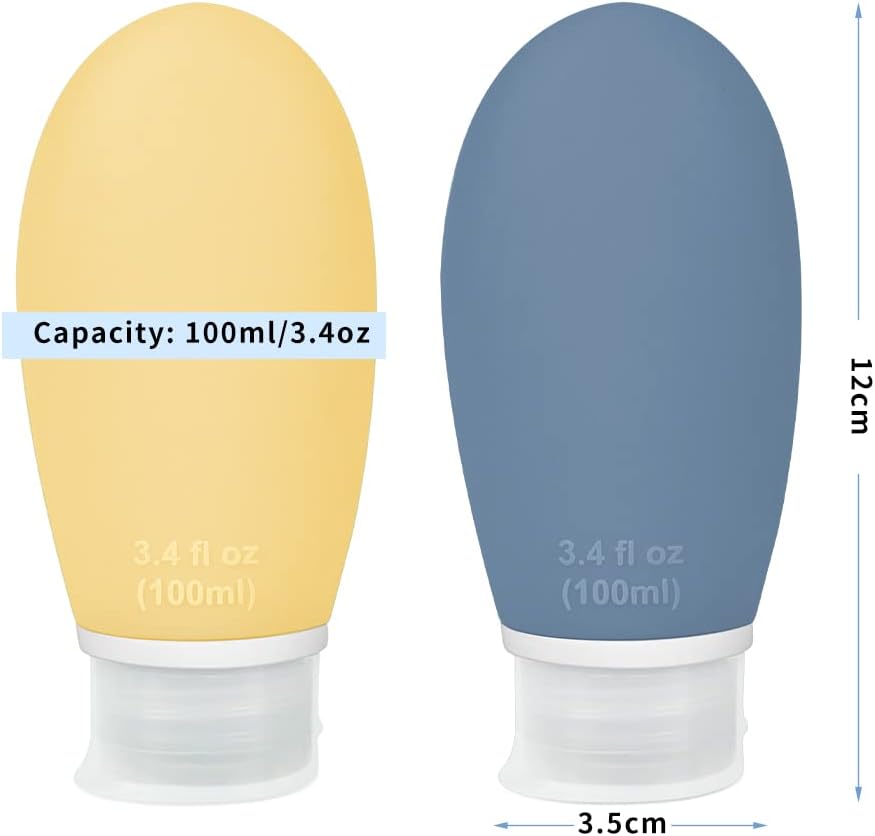 Thumbnail 1 de Opret 100ml silicone travel bottles 4-pack