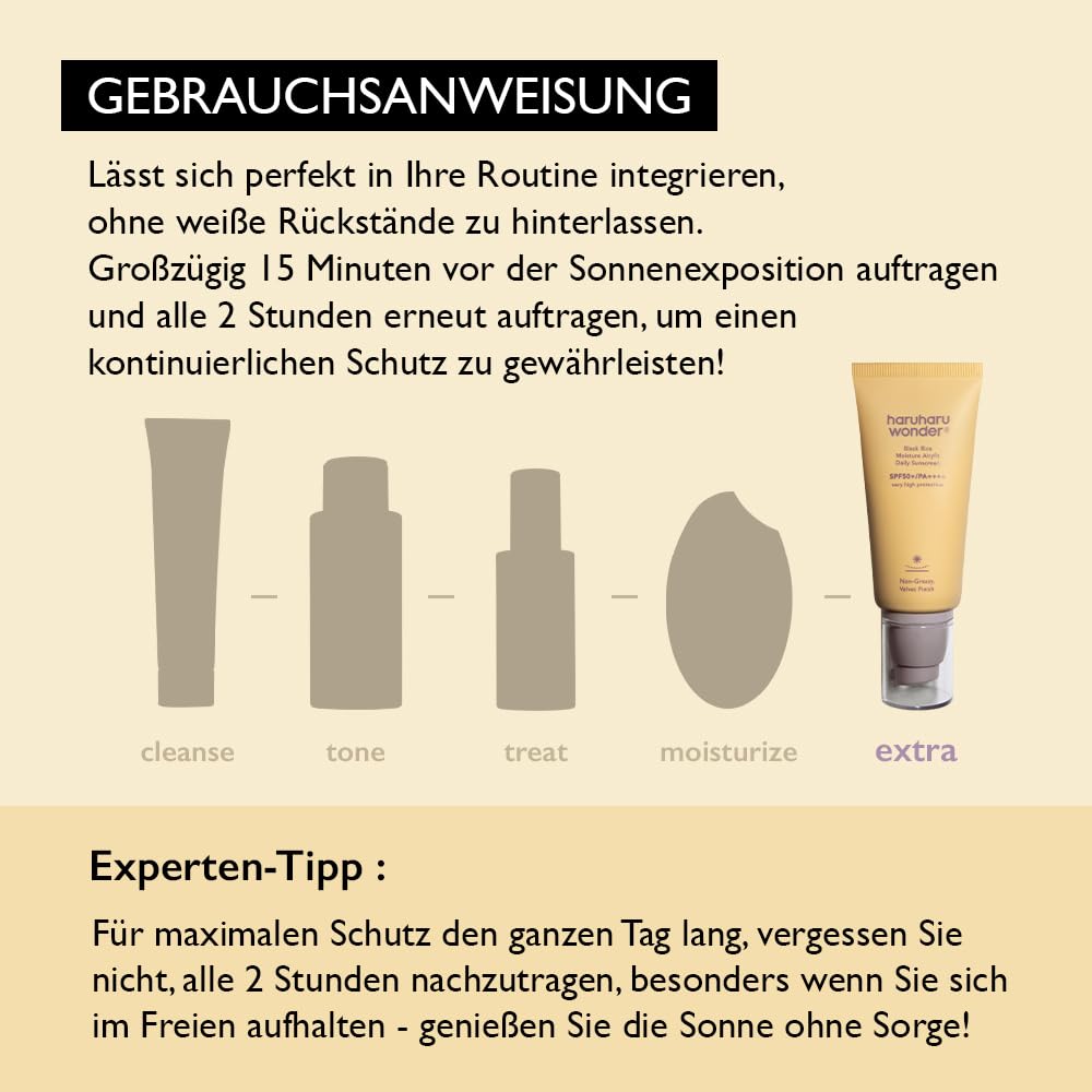 Thumbnail 6 de Haruharu Wonder Black Rice Moisture Airyfit Daily Sunscreen – nicht fettendes Velvet Finish, 50ml