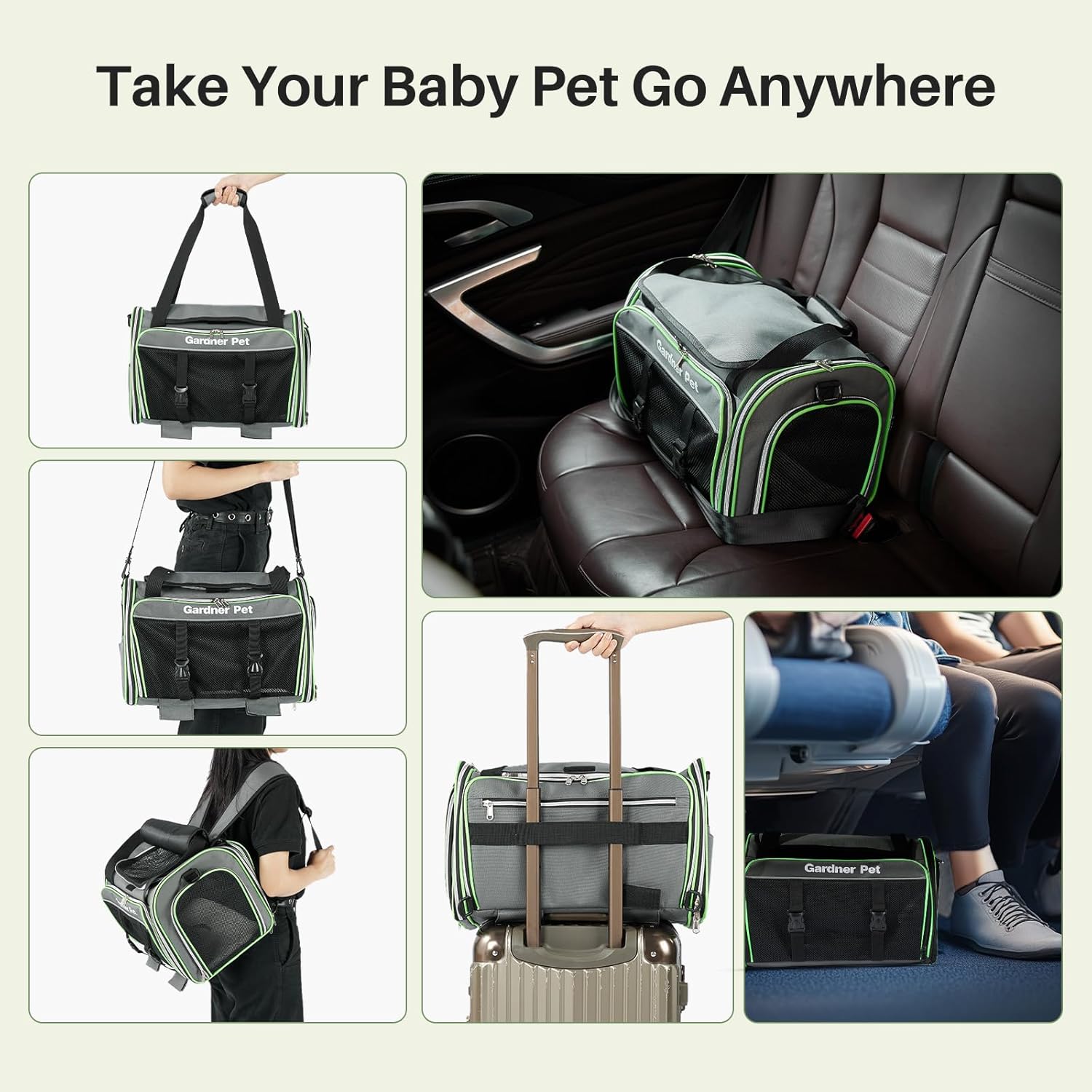 Thumbnail 3 de Gardner Pet Cat Carrier Airline Approved
