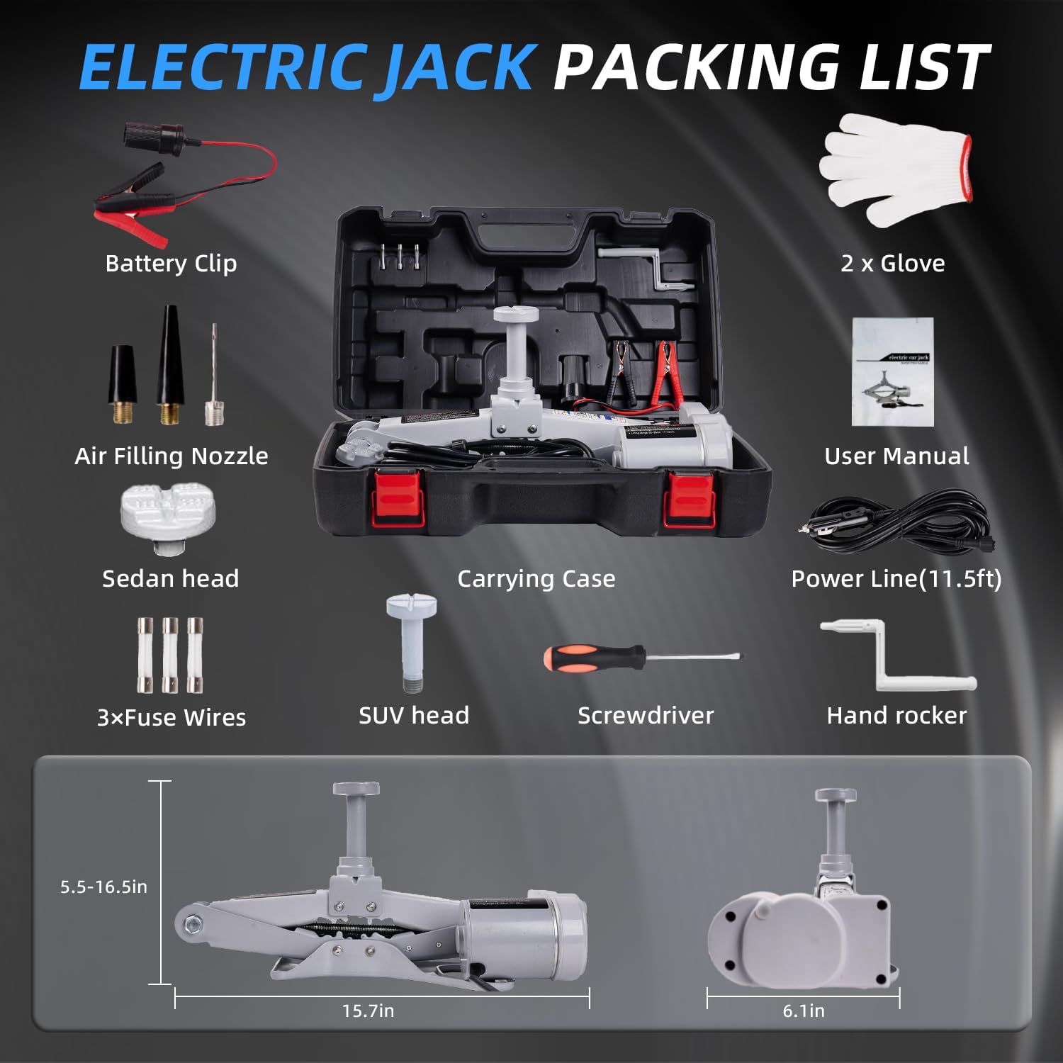Thumbnail 4 de STANDTALL Electric Car Jack 3T scissor jack for SUVs