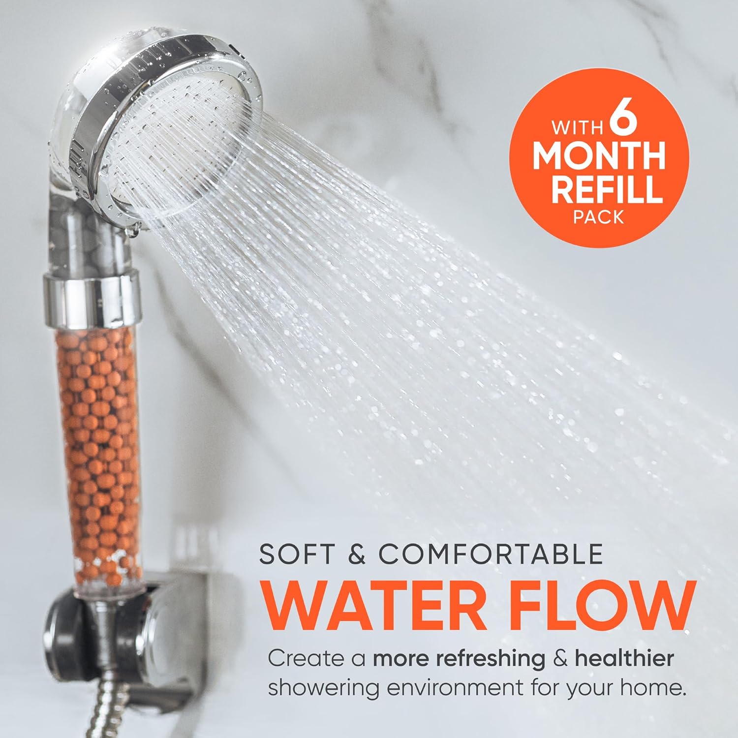 Thumbnail 1 de Hard water shower head filter 3 mode