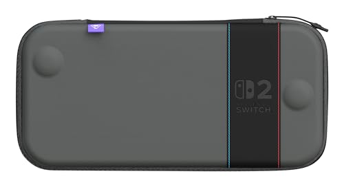 Detalle de Turtle Beach PlayTrek Étui Fin Charcoal Black — sous licence officielle Nintendo pour Nintendo Switch 2
