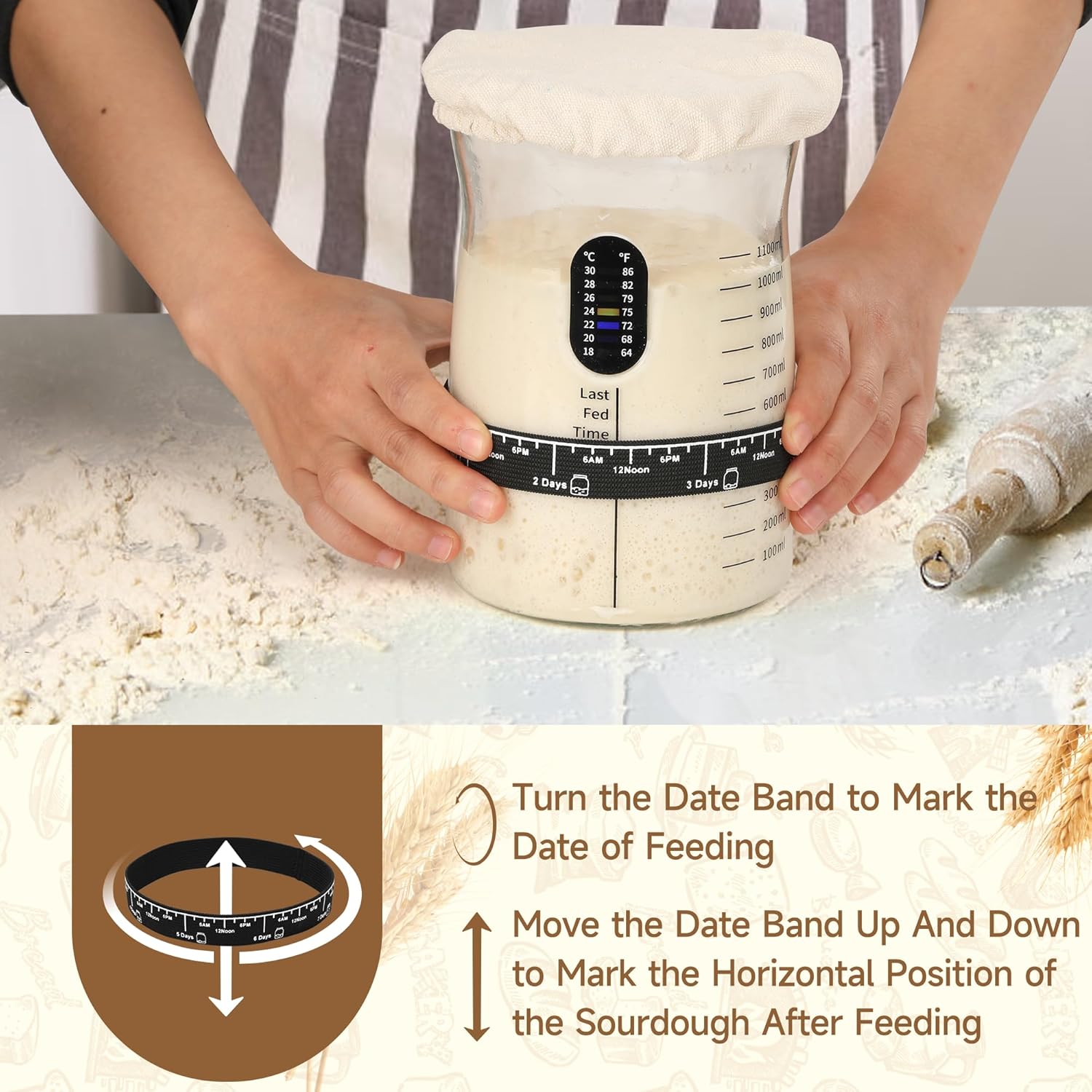 Thumbnail 5 de Coco Bird Pro Sourdough Starter Kit 50 oz 🥖