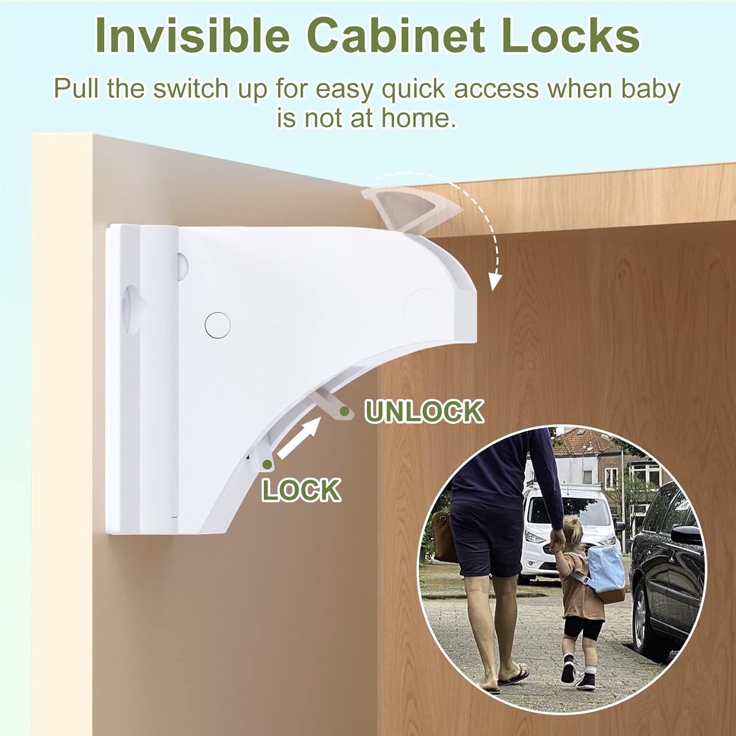 Detalle 2 de Magnetic Child Safety Cupboard Locks 30lb