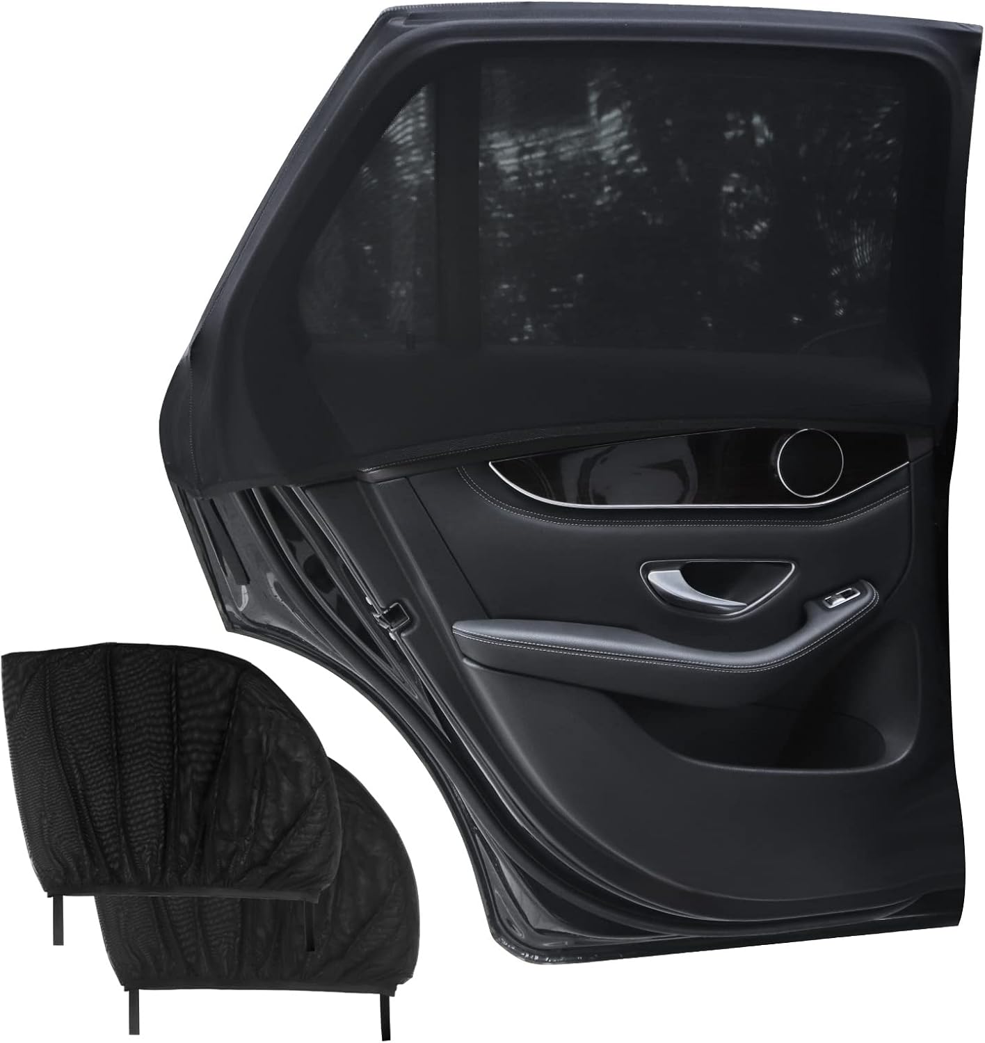Detalle de Lechin Sonnenschutz Auto Baby Universal Netz für UV-Schutz — 2 Stück (L) für Seitenscheibe