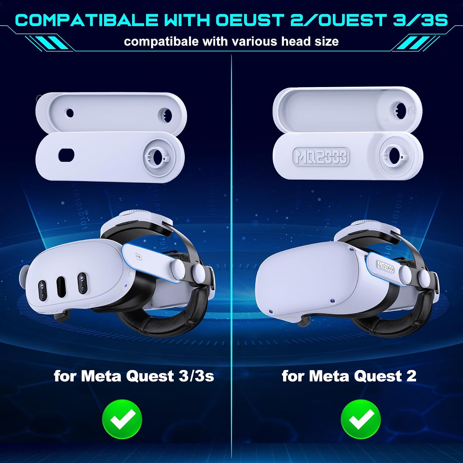 Thumbnail 5 de Comfort Head Strap 35in² Cushion for Quest