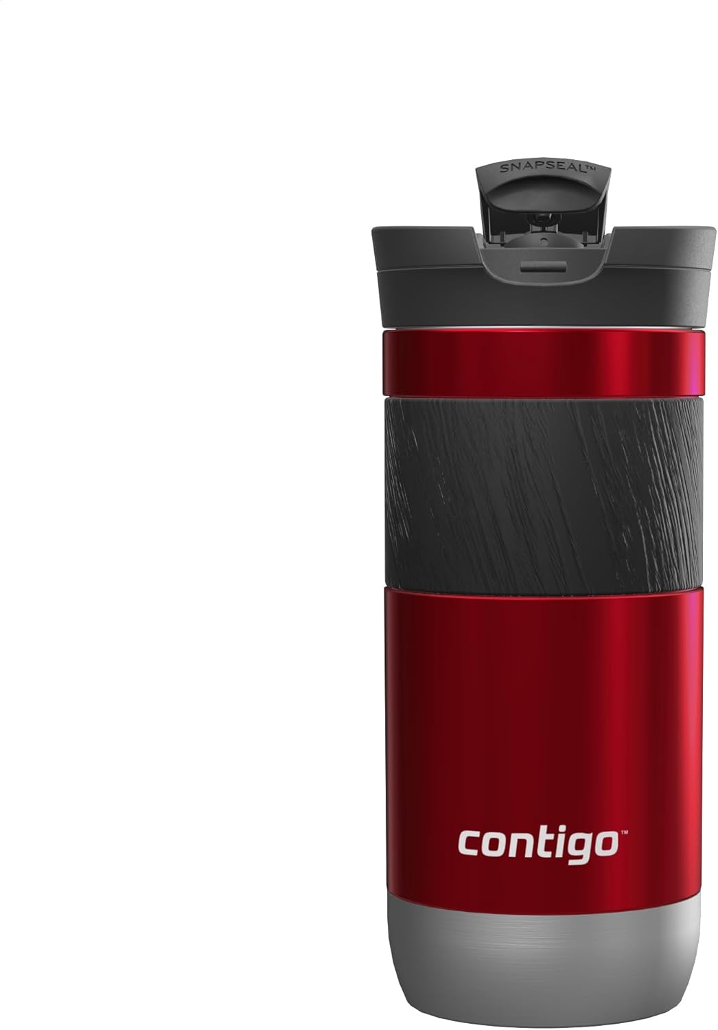 Thumbnail 1 de Contigo Byron Snapseal Thermobecher aus Edelstahl, auslaufsicher mit BPA-freiem Deckel (Rot) – 470 ml