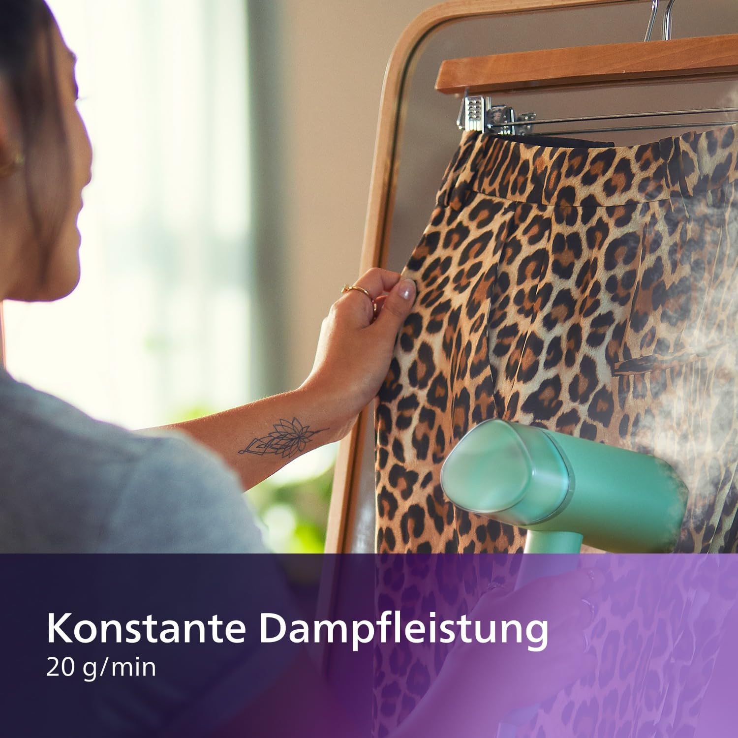 Thumbnail 2 de Philips 3000-Serie Tragbarer Dampfglätter STH3010/70 – 1000 W, kompakt und faltbar