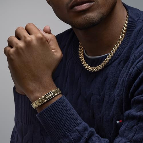 Thumbnail 1 de Tommy Hilfiger Brazalete Eslabón Hombre - Acero y Oro 🧡