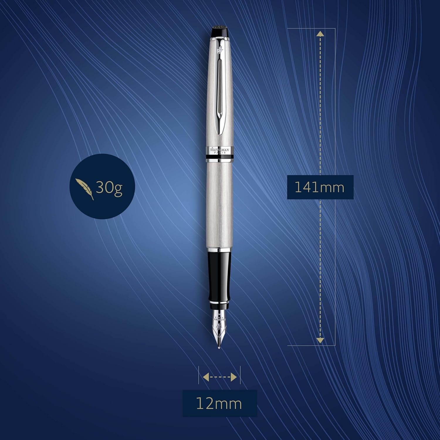Thumbnail 2 de Waterman Expert pluma estilográfica acero inoxidable