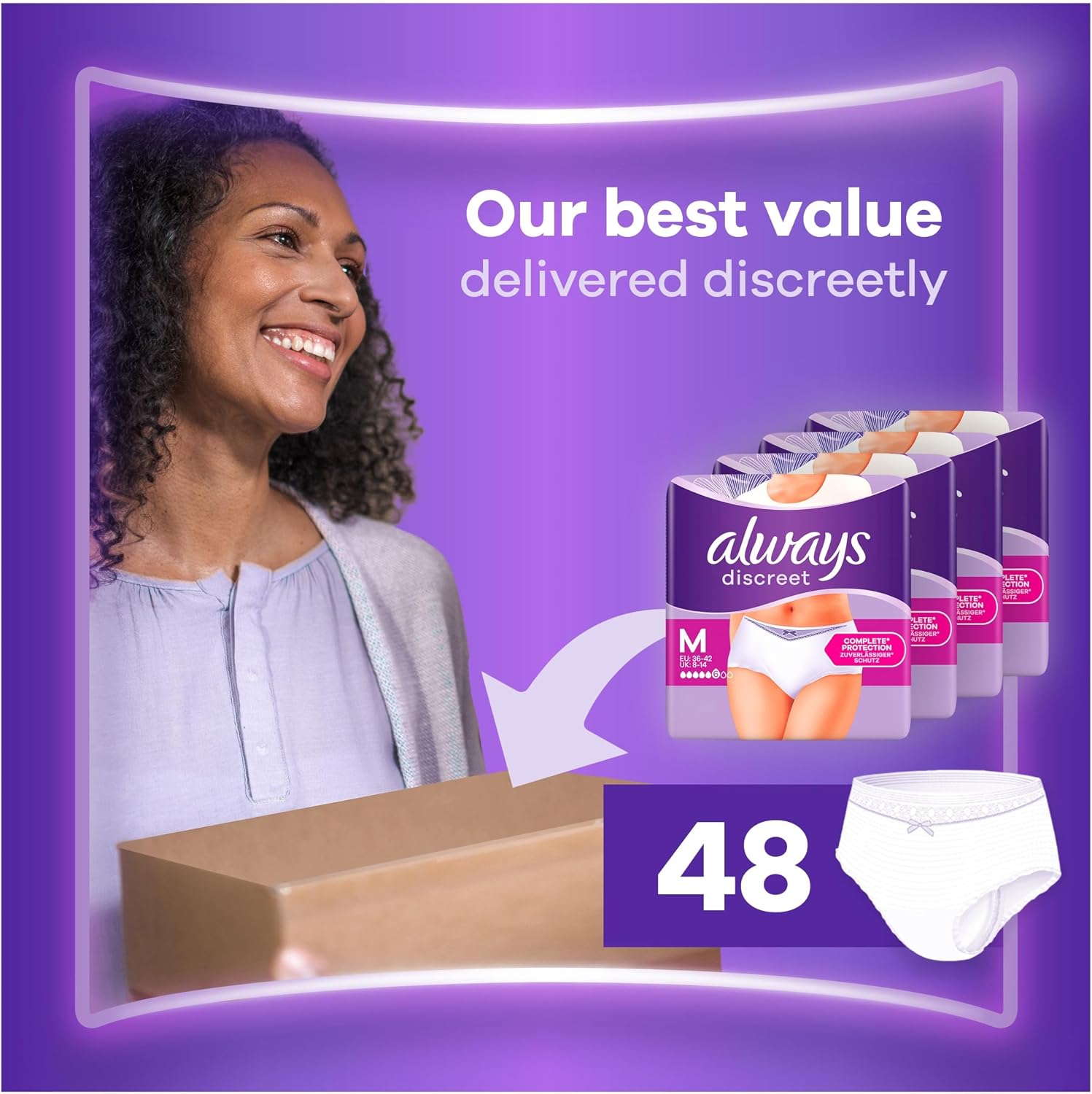 Thumbnail 6 de Always Discreet Incontinence Pants Medium 48