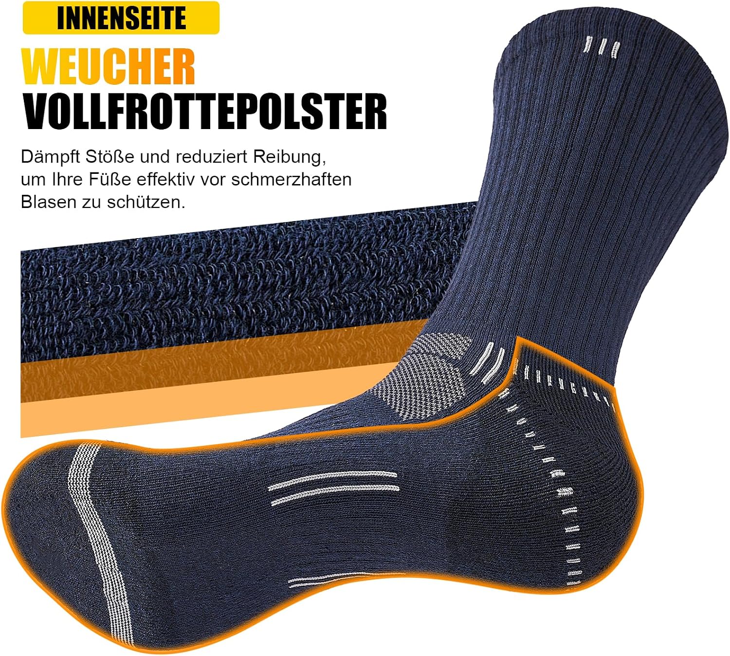 Detalle 2 de Lot de 5 chaussettes de sport 43-46