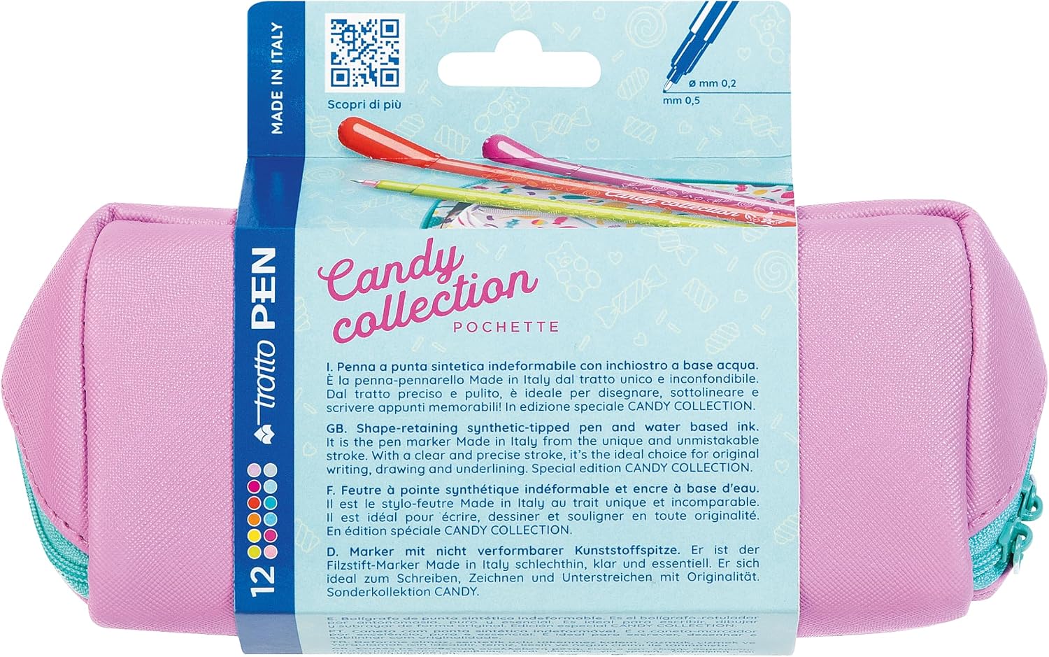 Thumbnail 2 de Tratto PEN Candy Collection trousse 12 pz – edizione speciale Candy World