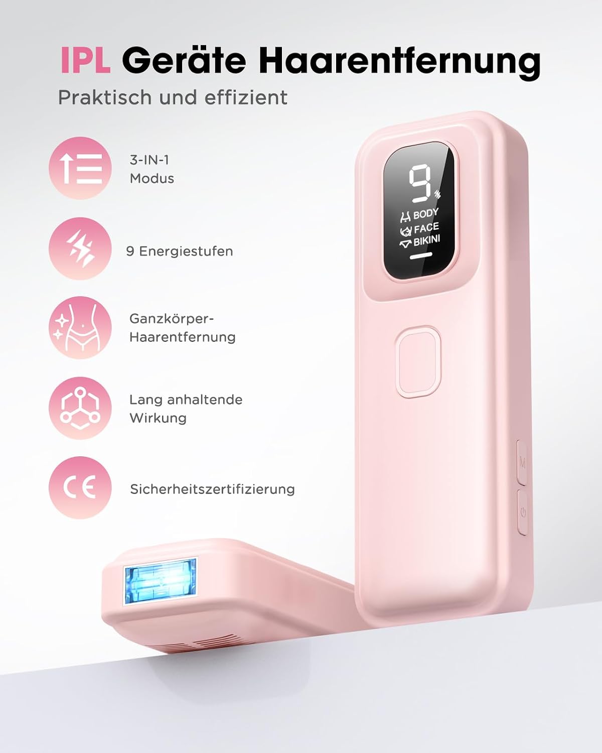 Thumbnail 1 de TIIMAGIC IPL Haarentfernung – Schmerzfreies Gerät mit 9 Stufen und 999900 Lichtimpulsen für Gesicht, Achseln, Bikini, Beine