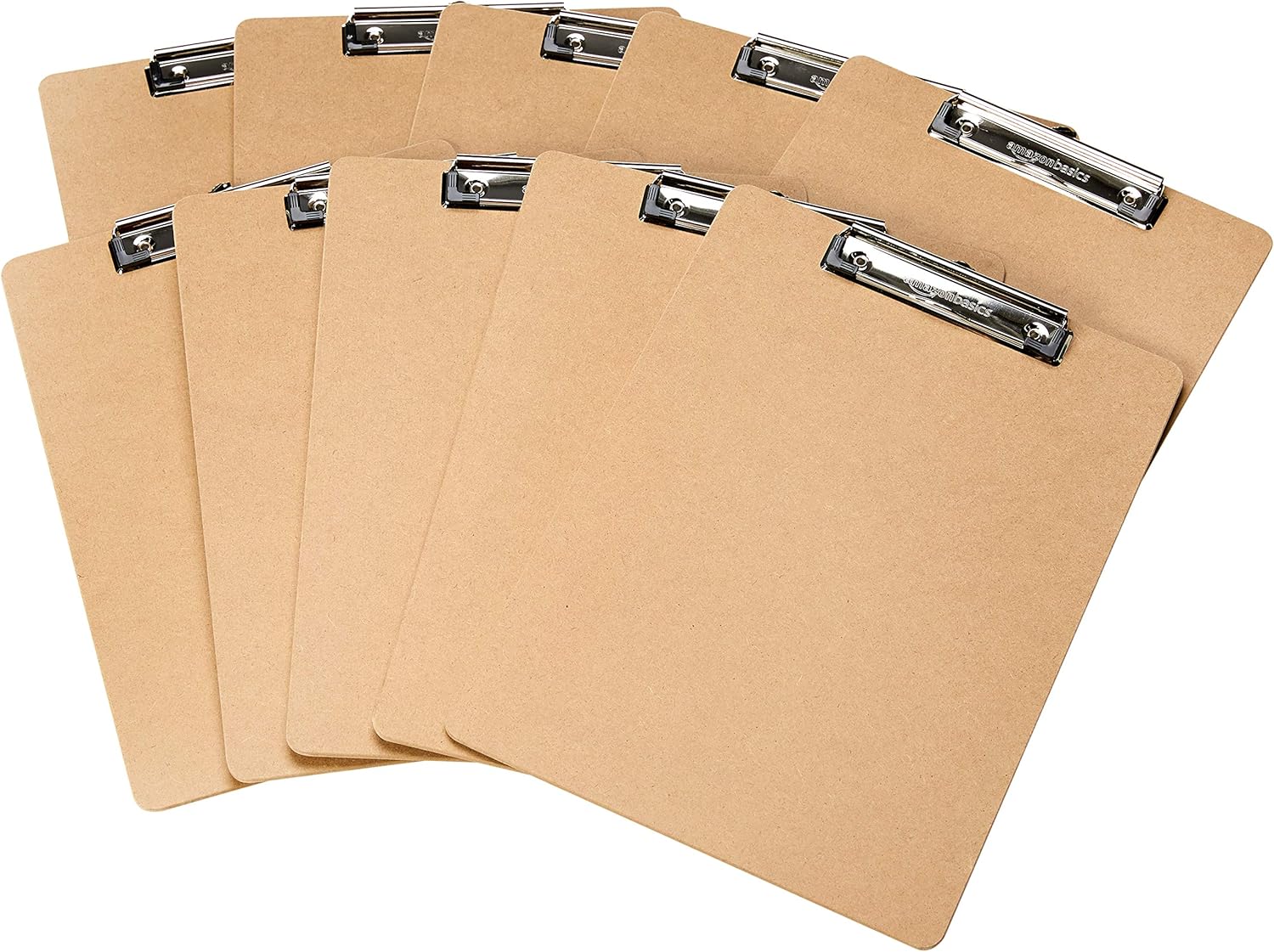 Thumbnail 1 de Amazon Basics Hartplatten-Klemmbrett – 10er-Pack, Braun