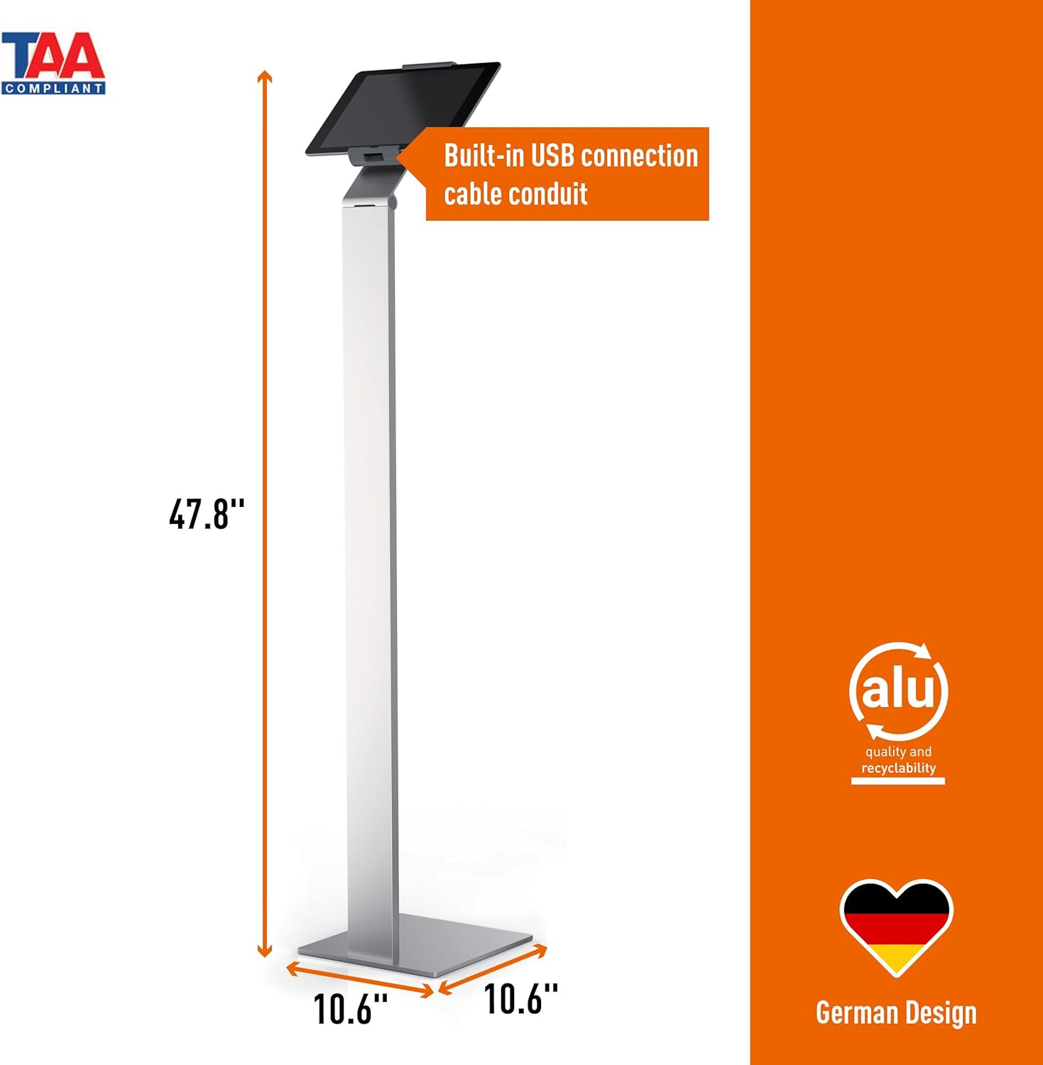 Thumbnail 2 de Durable 893223 Soporte Tablet Giratorio 360° con Antirrobo