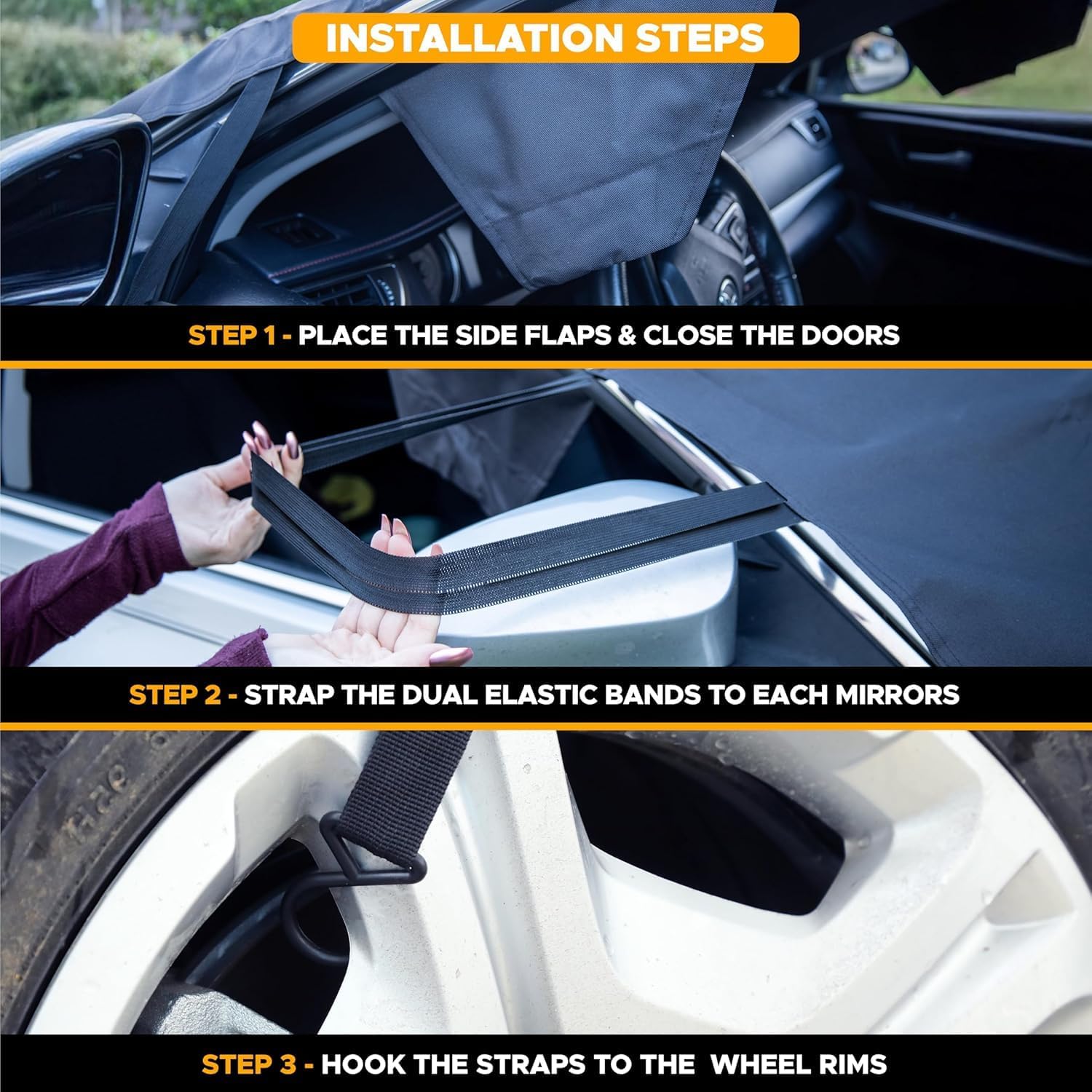 Thumbnail 3 de EcoNour Windshield Cover 69x42 Inch