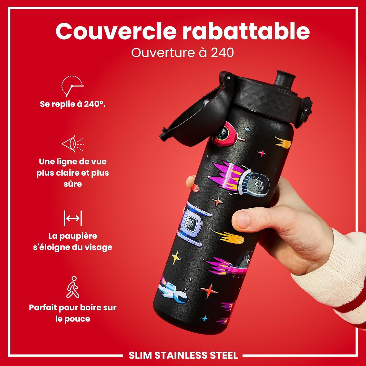 Detalle 2 de Ion8 Gourde Inox 600 ml 🥤