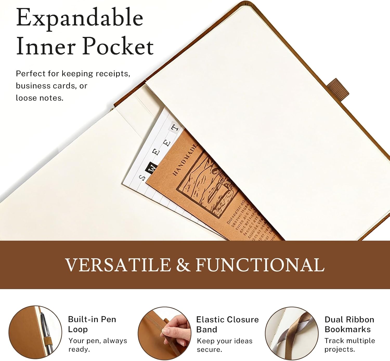Thumbnail 6 de PAGELYST Dotted Journal Notebook, A5 4-Pack, 200 Pages, 100 GSM Paper