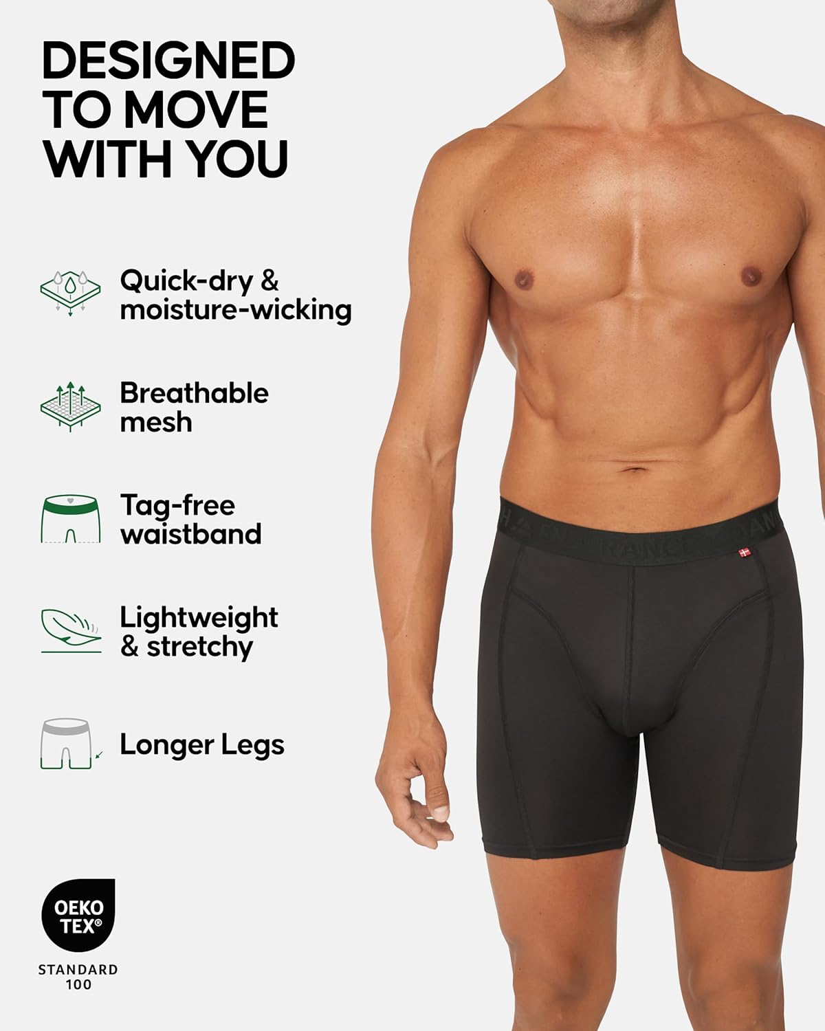 Thumbnail 2 de Danish Endurance mens boxers, 6 pack