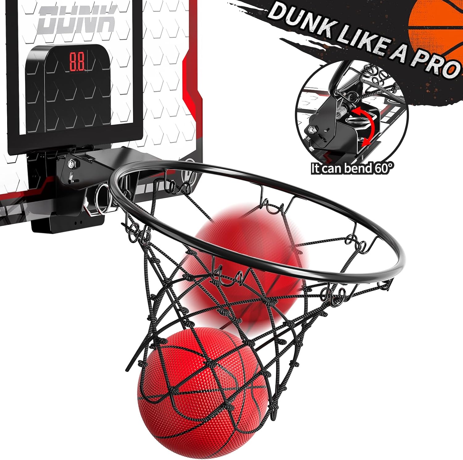 Thumbnail 2 de TEMI indoor basketball hoop with 4 balls