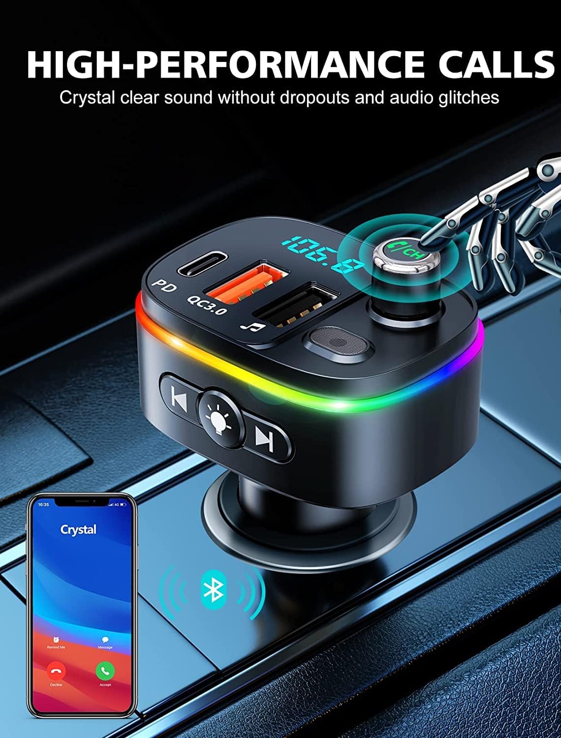 Thumbnail 4 de Mohard Bluetooth Car Adapter PD18W