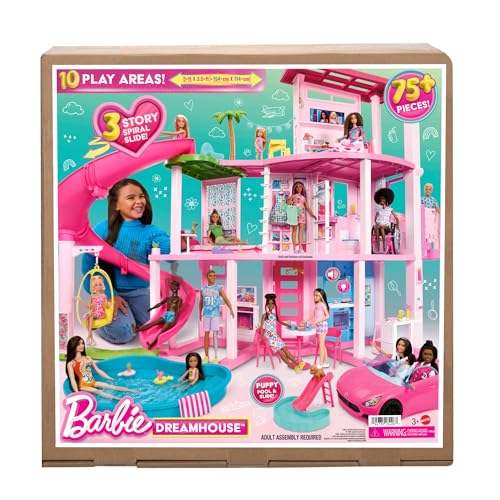 Detalle 2 de Mattel HMX10 Barbie Dreamhouse 2023, 3 plantas
