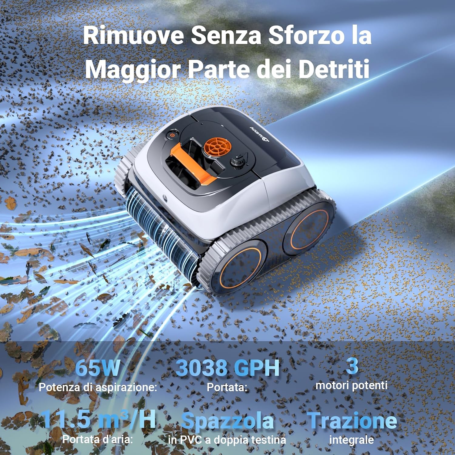 Thumbnail 1 de Winny C1: Robot piscina senza fili per interrate e fuori terra con 150 min di autonomia