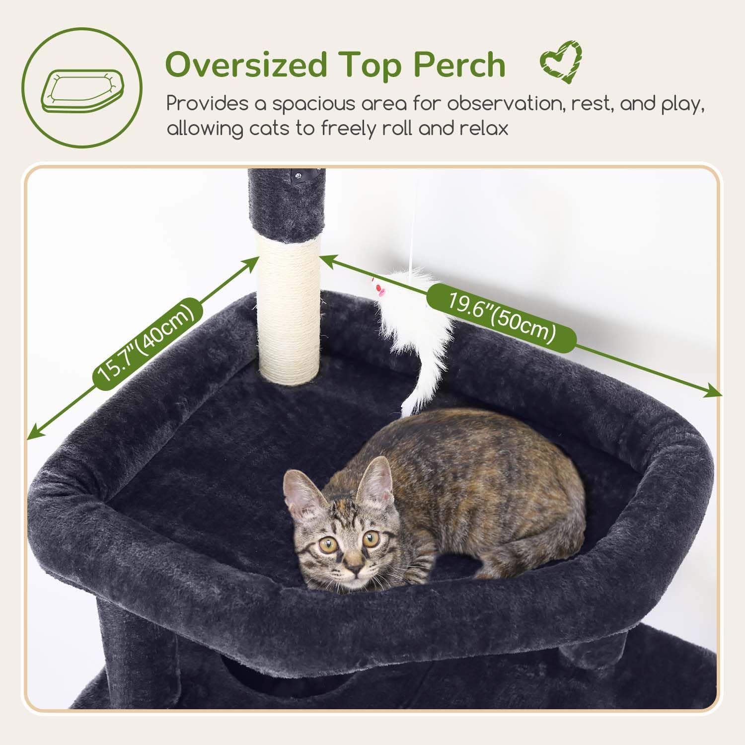 Detalle de Globlazer Cat Tree, 74-Inch Tower