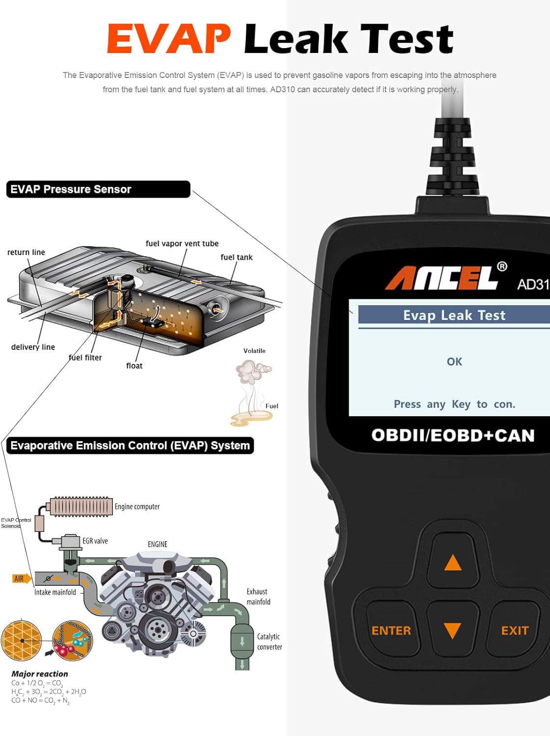 Thumbnail 1 de ANCEL AD310 diagnóstico OBD2 multimarca