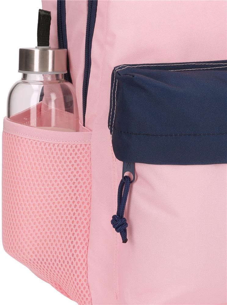 Detalle de Zaino Reebok Sidney – modello scuola, blu e rosa, poliestere, spallacci ergonomici imbottiti