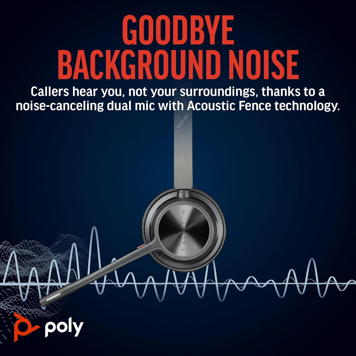 Thumbnail 2 de POLY Voyager 4320 UC (BT700 USB‑C) cuffia senza fili con Bluetooth 5.1, cancellazione del rumore e autonomia fino a 24 ore