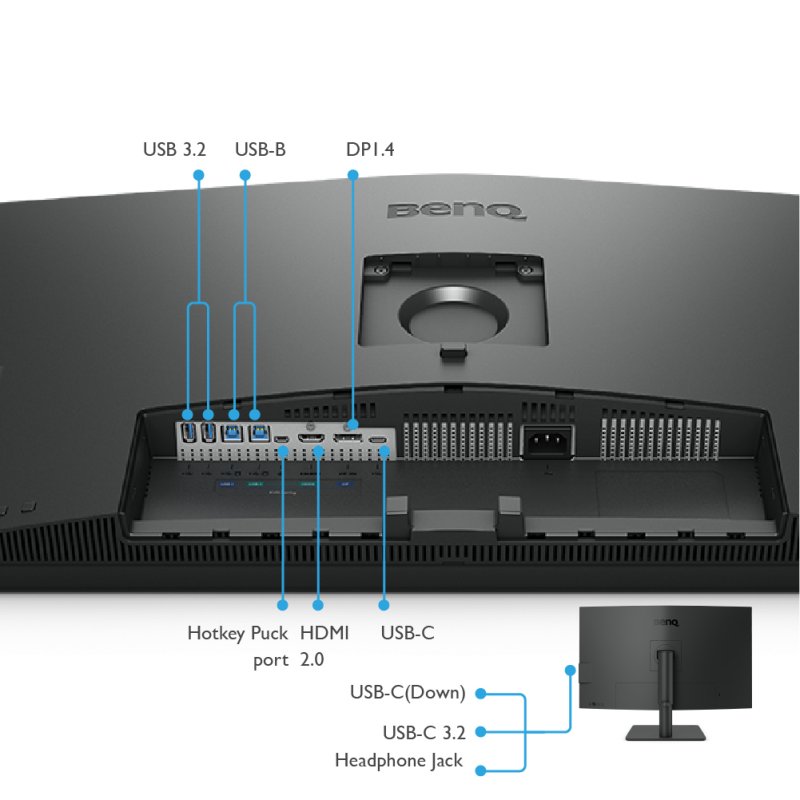 Detalle 2 de Benq PD3205U 31.5" 4K UHD para profesionales