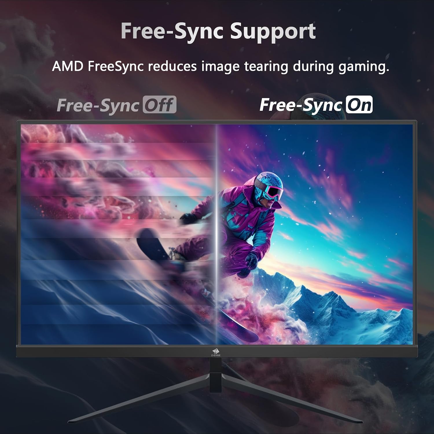 Thumbnail 6 de Z-Edge 24,5" Gaming Monitor: 240 Hz, 1 ms MPRT, VA-Panel