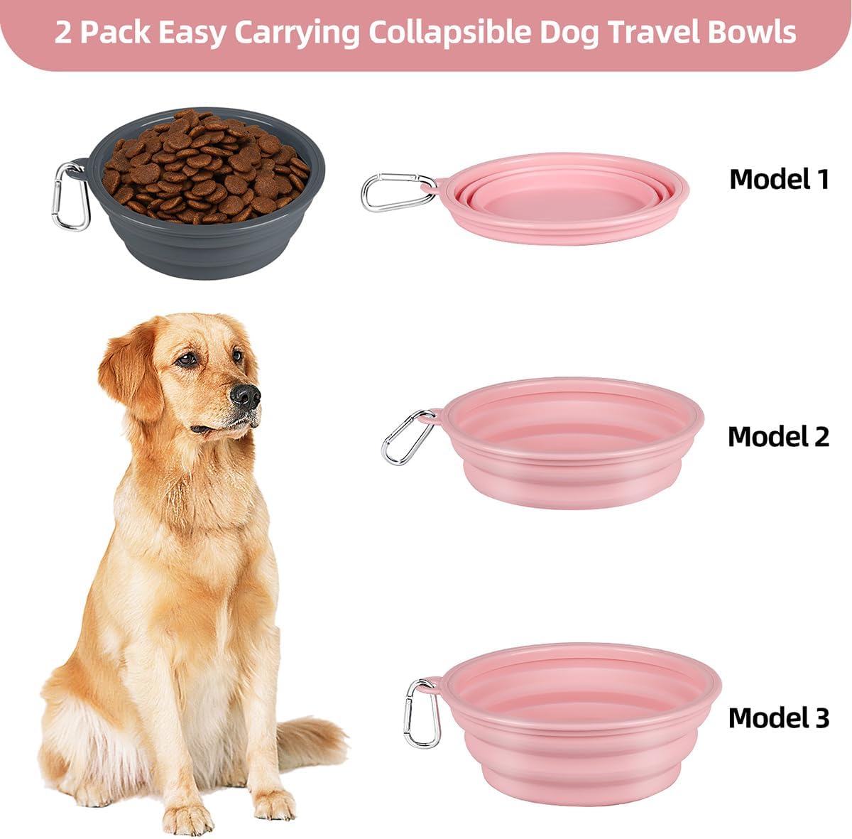Detalle 2 de Kytely Collapsible Dog Bowls 1,500 ml