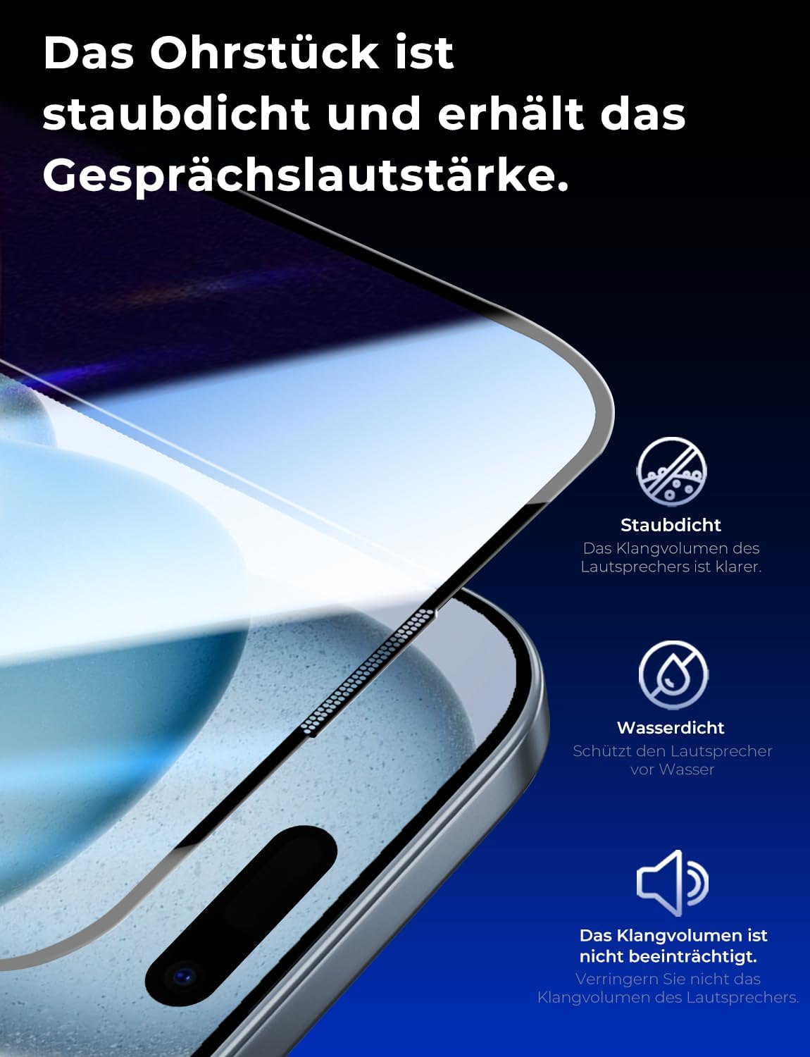 Thumbnail 5 de MAGIC JOHN 2er Displayschutz für iPhone 15