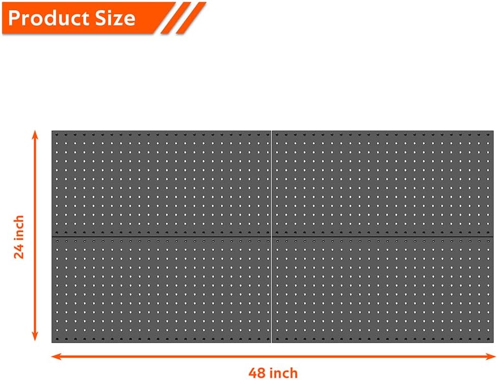 Detalle de Ultrawall 4-Piece Metal Pegboard Panels for Garage ๐