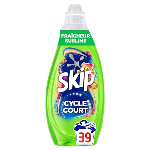 Detalle de Skip Lessive Liquide Cycle Court Intensité Max Fraîcheur Sublime 39 Lavages