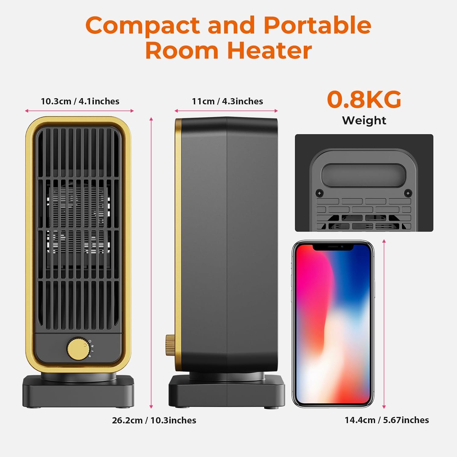 Thumbnail 6 de Fitabok Electric Heater 900W portable heater