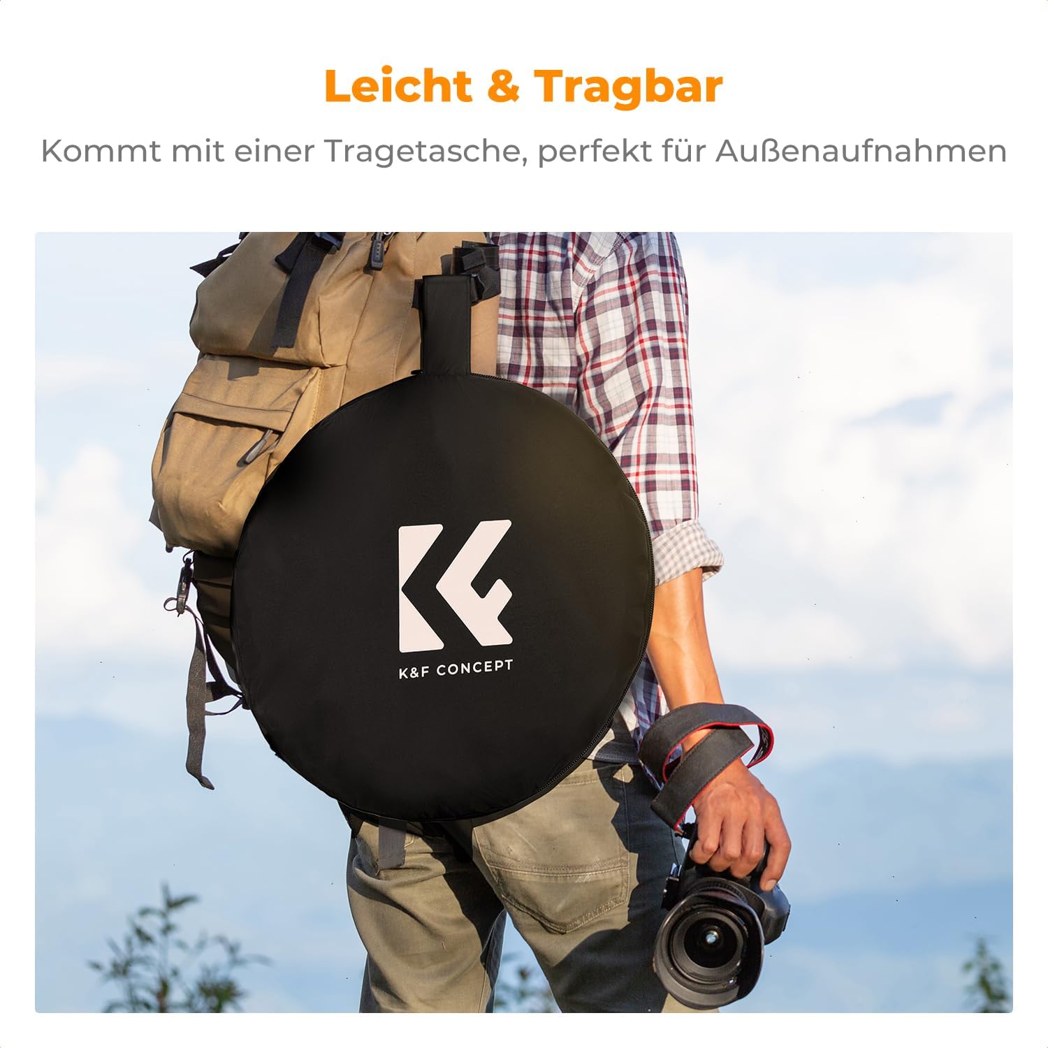 Thumbnail 4 de K&F CONCEPT 5 in1 Fotografie Licht Reflector 100x150cm Oval