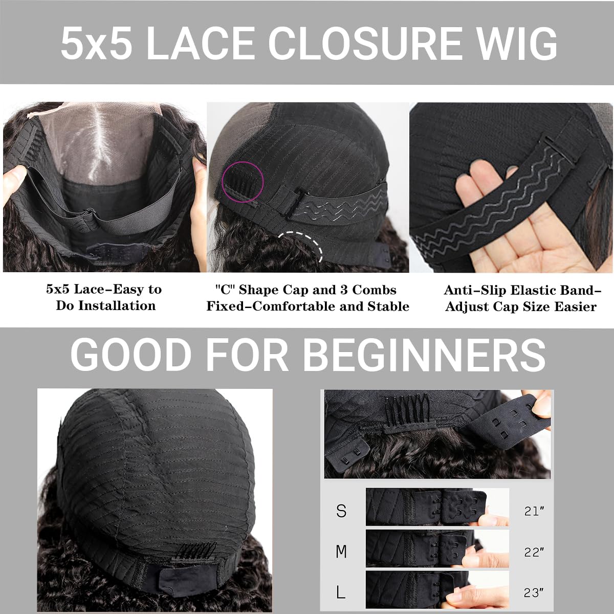 Thumbnail 4 de 250 Density Burmese Curly Human Hair 5x5 HD Lace Closure Wig (12A Virgin Raw) – 30 inch Wear & Go Glueless