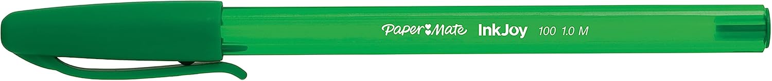 Thumbnail 1 de Paper Mate InkJoy 100ST Bolígrafo verde con tapa | 50 unidades ✍