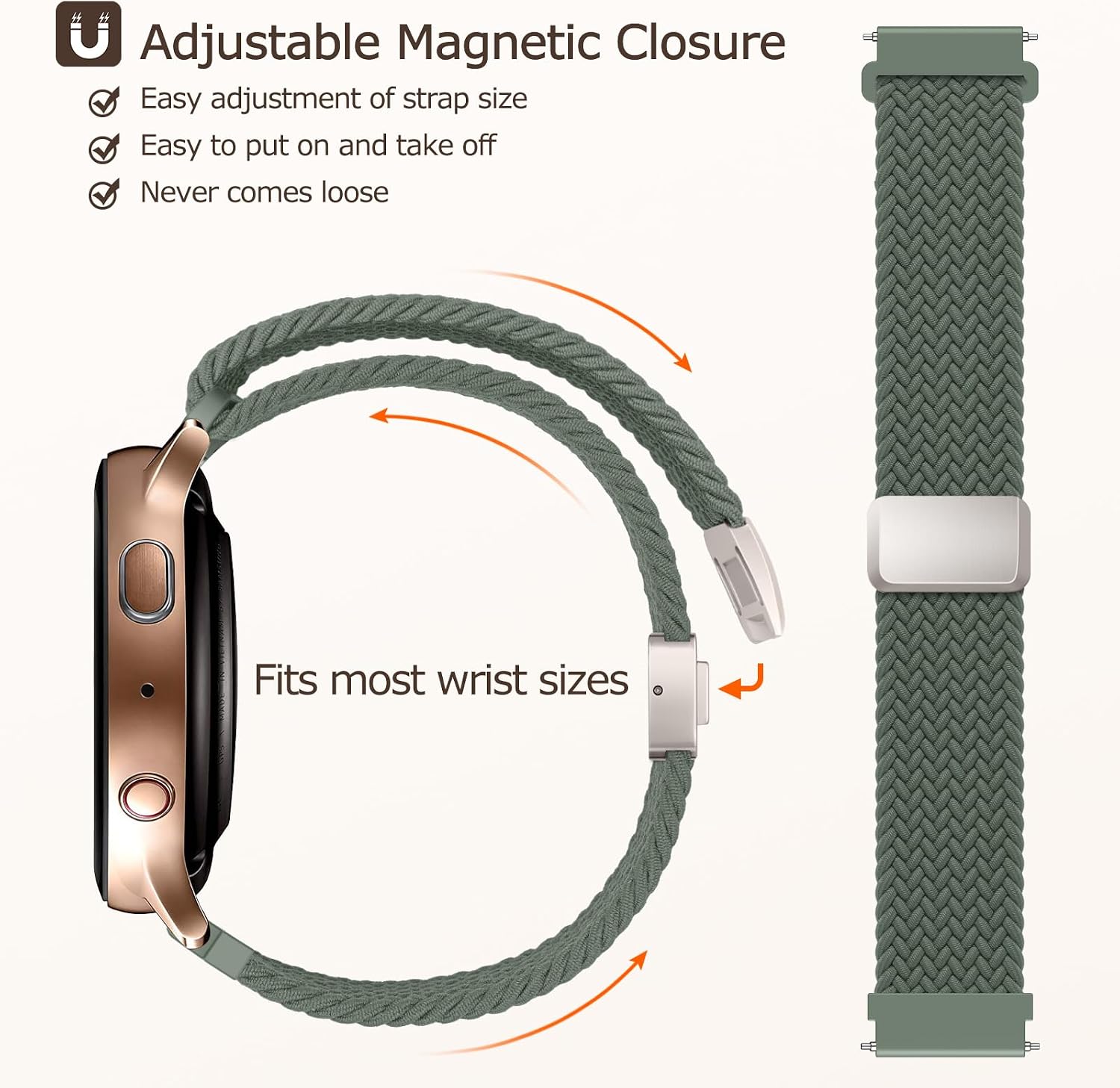 Detalle de Yoohoo 20mm magnetic watch straps