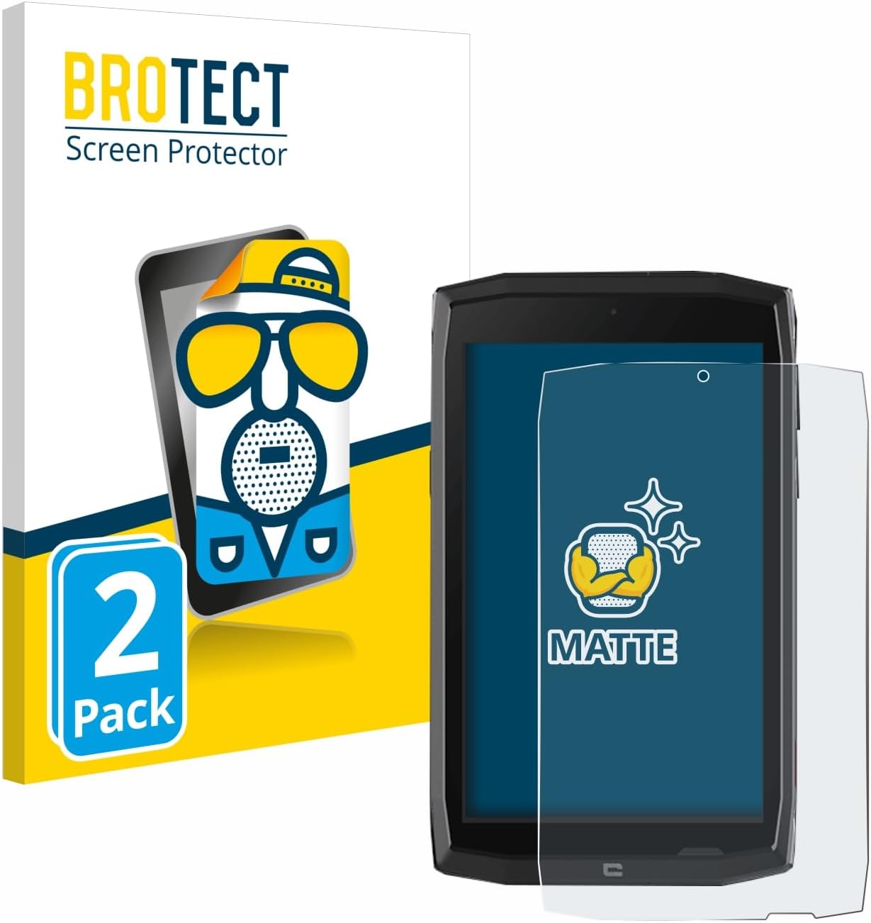 Detalle de BROTECT Protector Anti-Reflejos para Crosscall Core T4 2 unidades