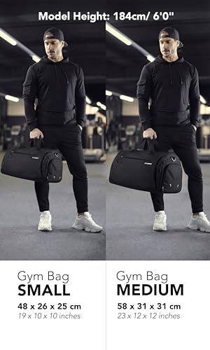 Detalle de Fitgriff sac de sport Medium 58 x 31 x 31 cm avec compartiments à chaussures et humide