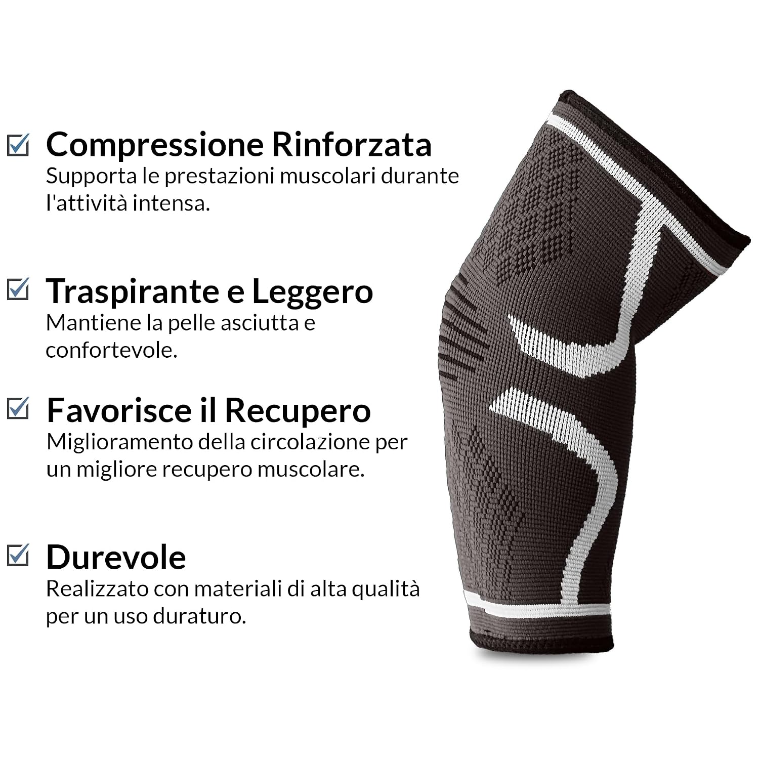Detalle de 360 RELIEF tutore epicondilite per gomito con compressione 360° (destra o sinistra) – 1 gomitiere