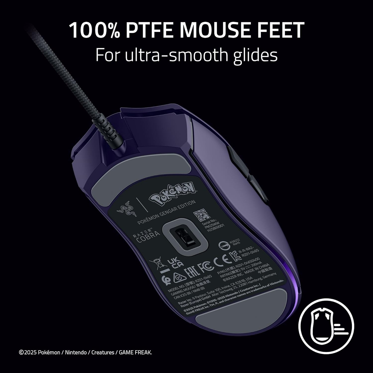Thumbnail 6 de Razer Cobra Pokemon Gengar 58g Gaming Mouse