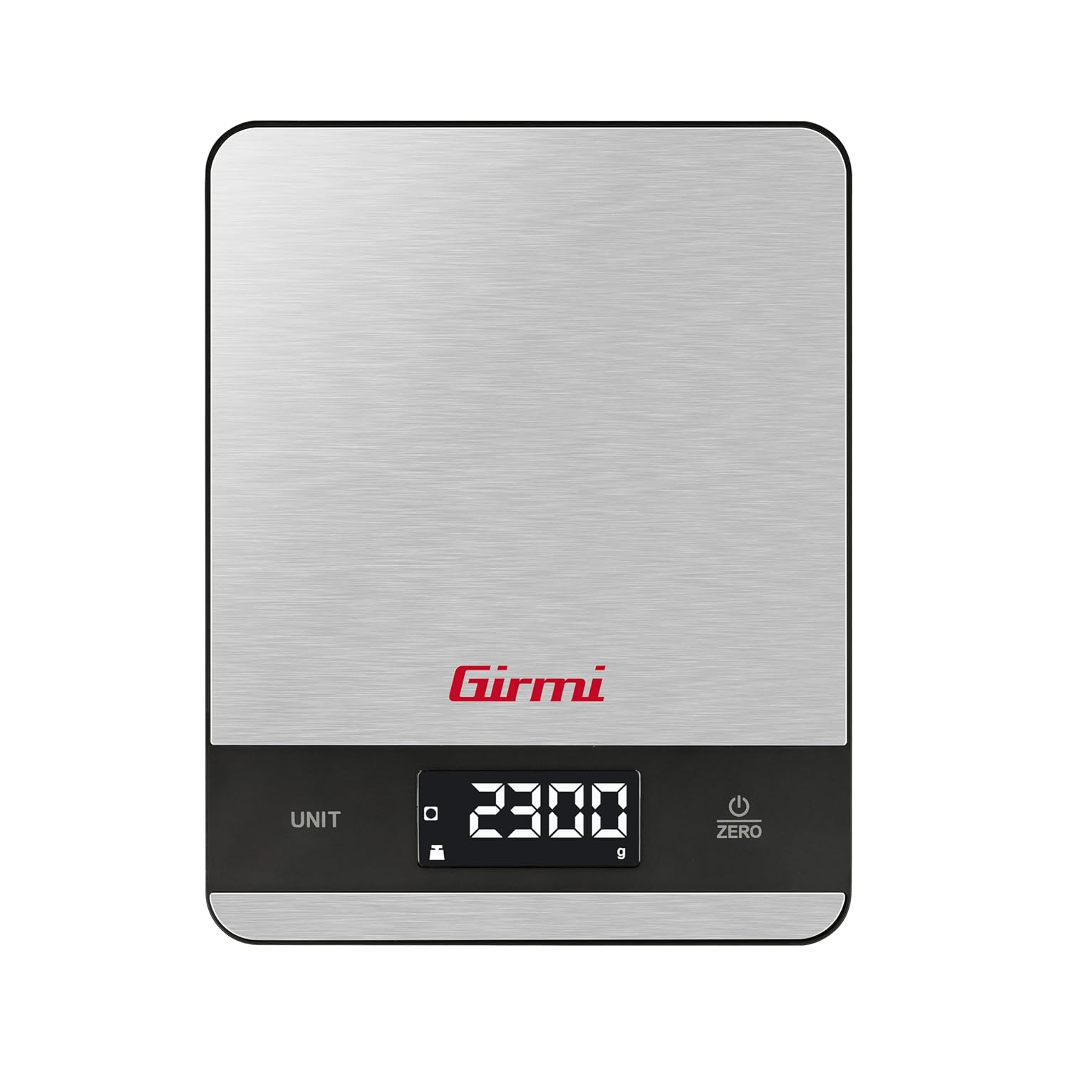 Detalle de Girmi PS05 Bilancia da Cucina Digitale – 5 kg, Piatto Inox, Tara