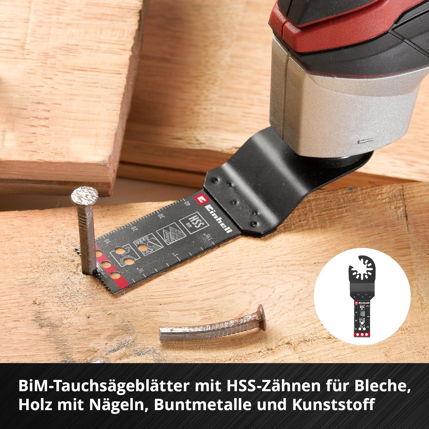 Thumbnail 4 de Einhell Accessories Original XL-PLUS-CASE KFZ-Multitool-Set (35-teilig) mit BiM-Sägeblättern, Delta-Platte & Dremel-Adapter